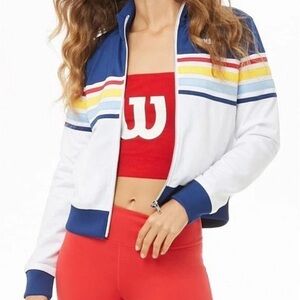 Vintage Wilson Blue and White Jacket